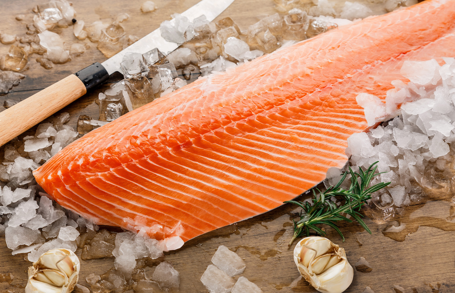 Most salmon is fed colorants